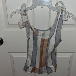 tie shoulder tank top